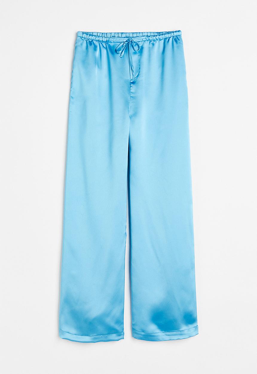 H&M - Pull-on satin trousers - blue