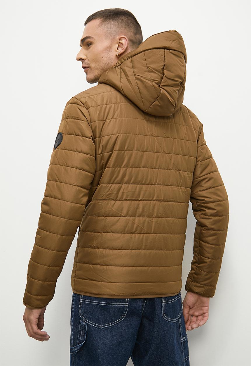 Superbalist - Hobbs lightweight hooded puffer jacket - taupe