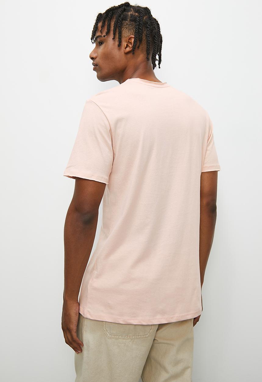 STYLE REPUBLIC - Jovi raw edge v neck tee - dusty pink
