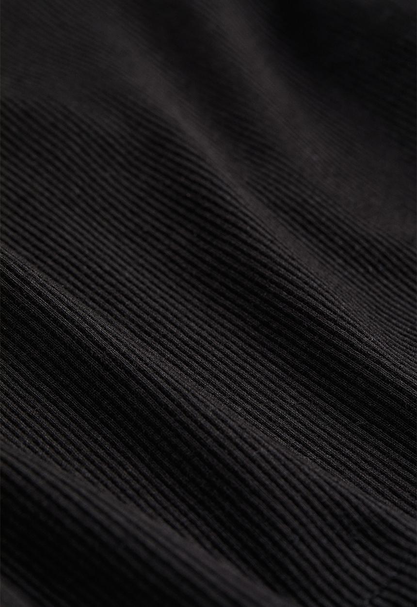 H&M - Ribbed cropped top - black