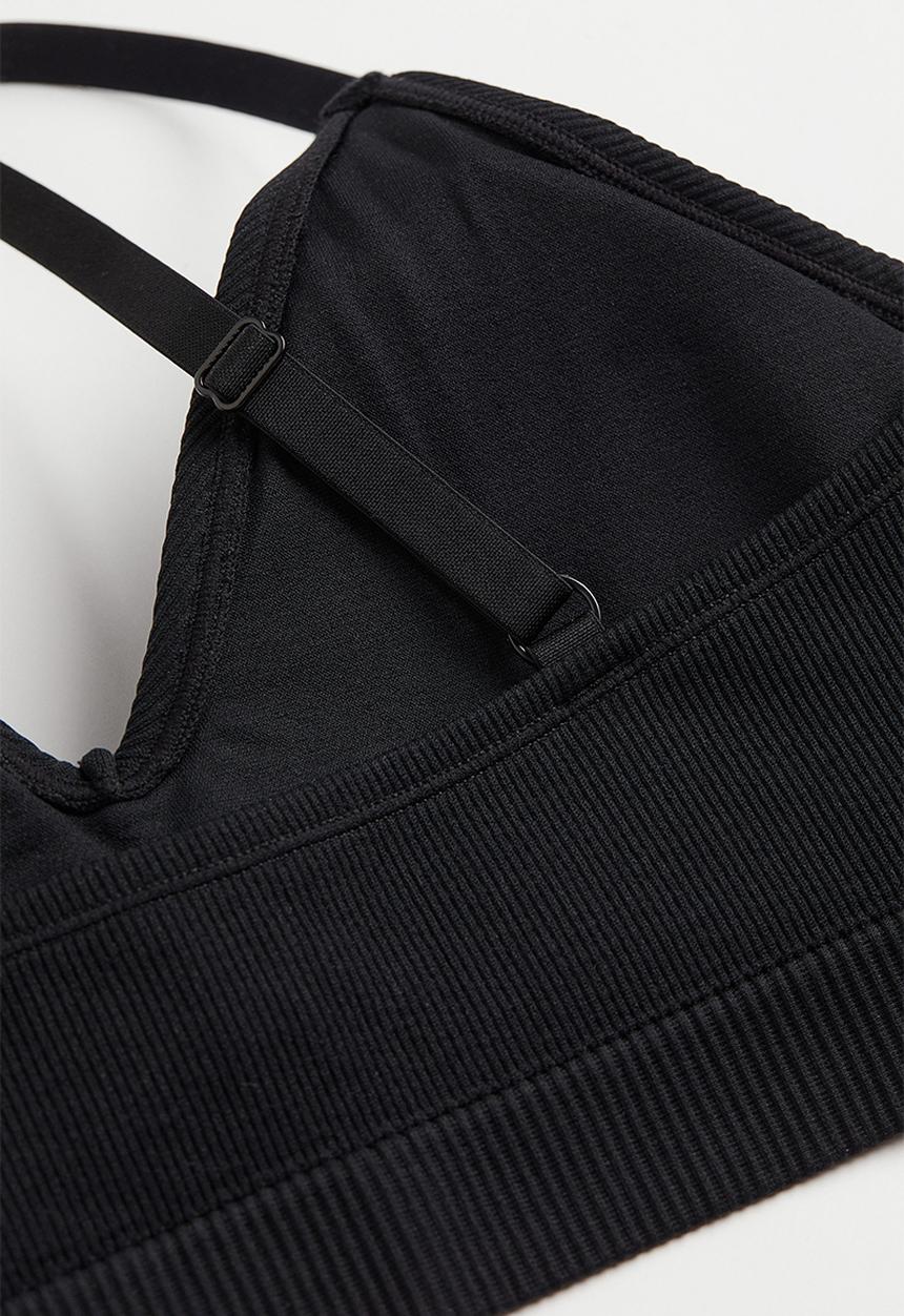 H&M - H&m+ padded bra - black