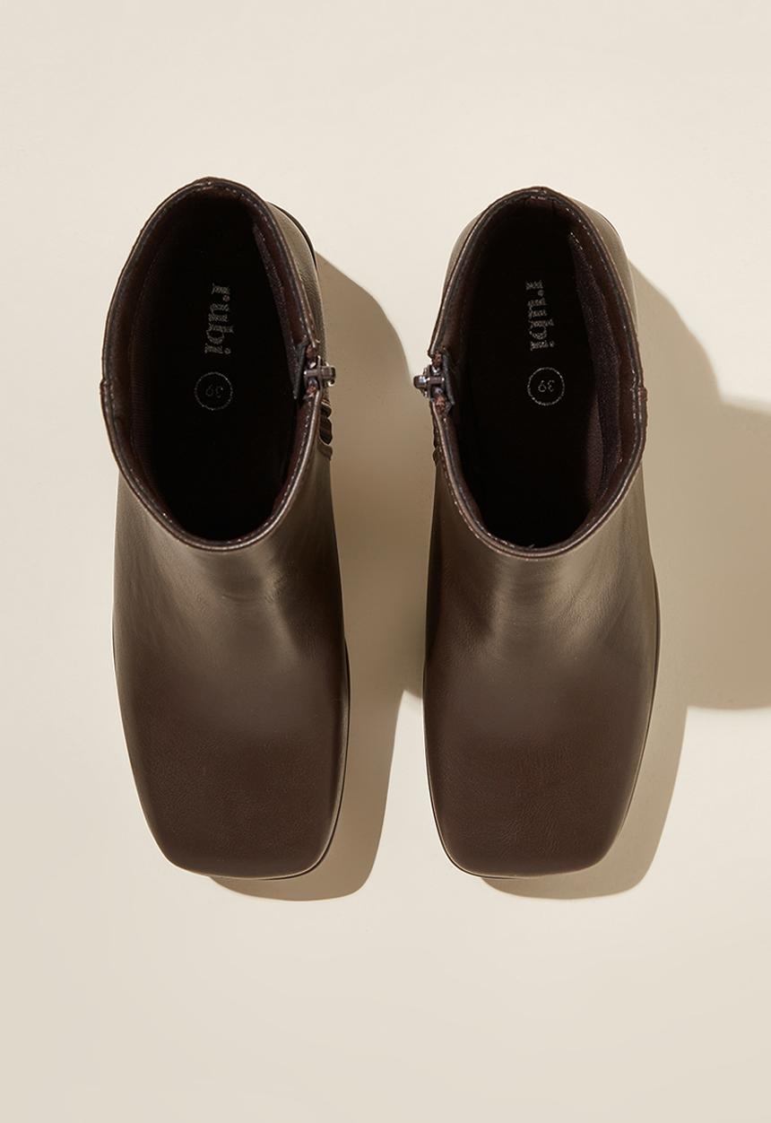 Cotton On - Hanna platform ankle boot - brown