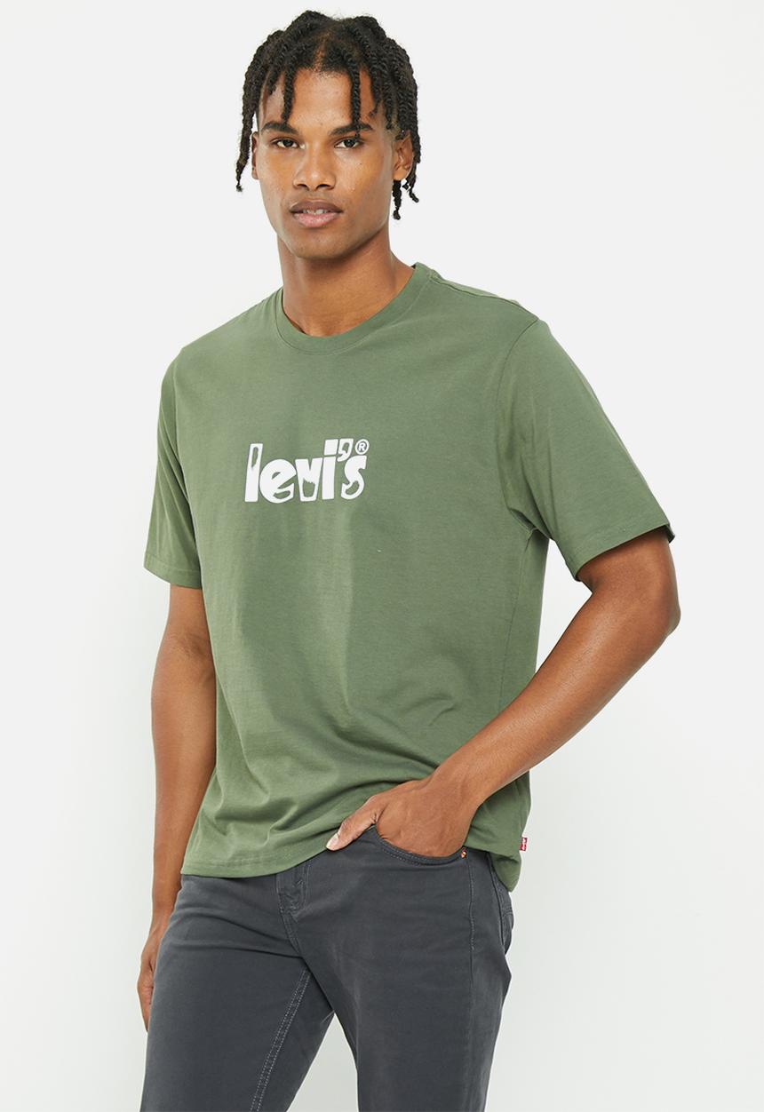 Levi’s® - Short sleeve relaxed fit tee poster logo dist - green