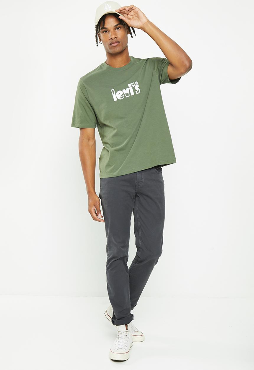Levi’s® - Short sleeve relaxed fit tee poster logo dist - green