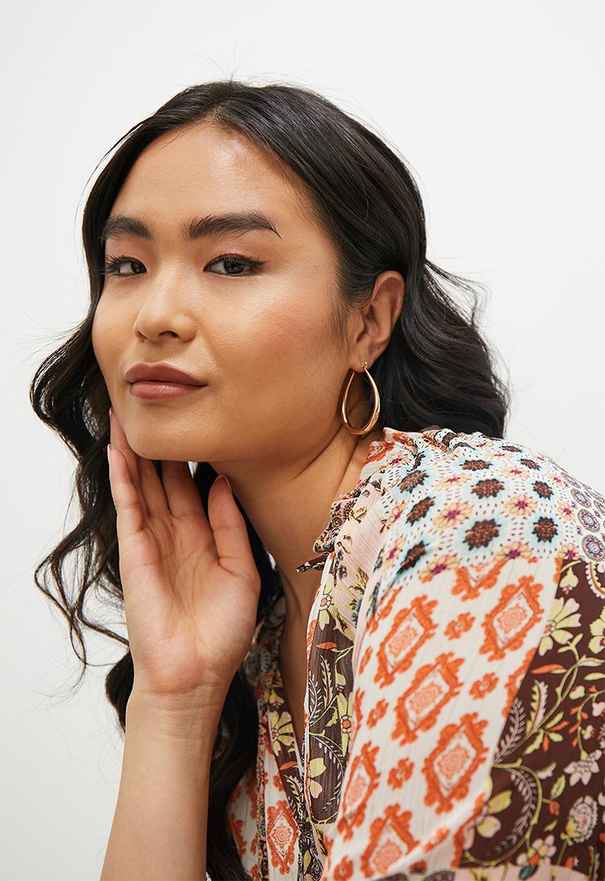 Superbalist - Sage hoop earring set - gold