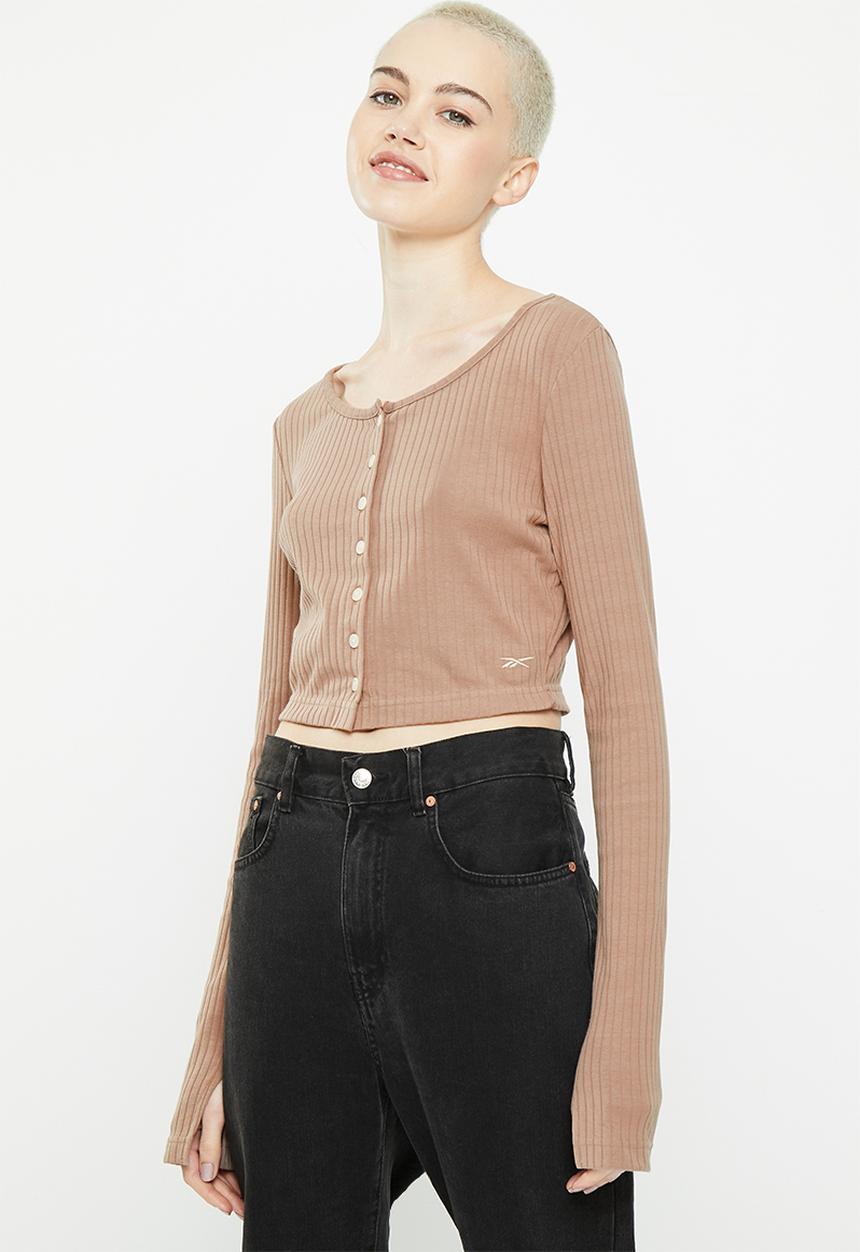 Reebok - Cl wde trend long sleeve  top - taupe
