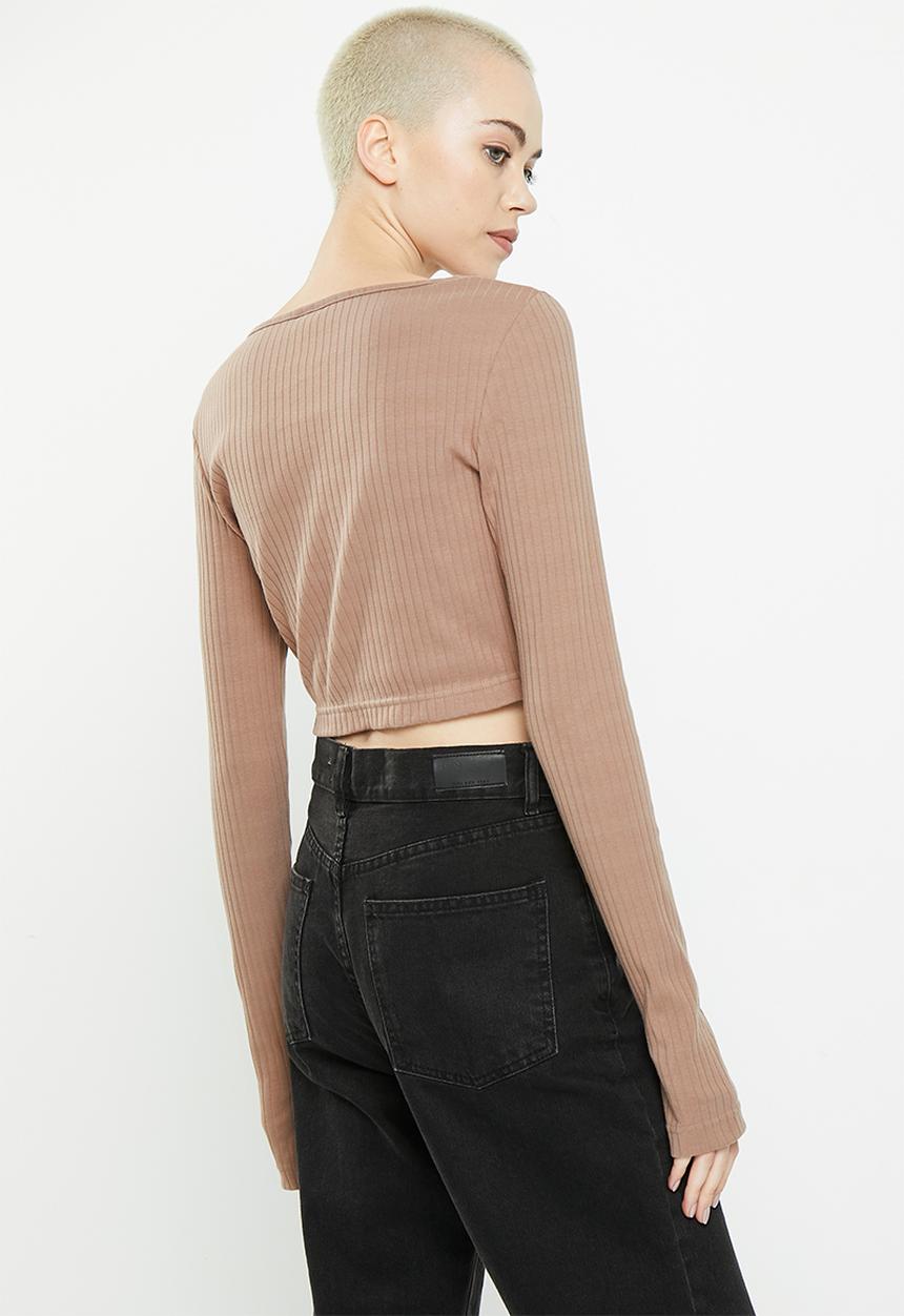 Reebok - Cl wde trend long sleeve  top - taupe