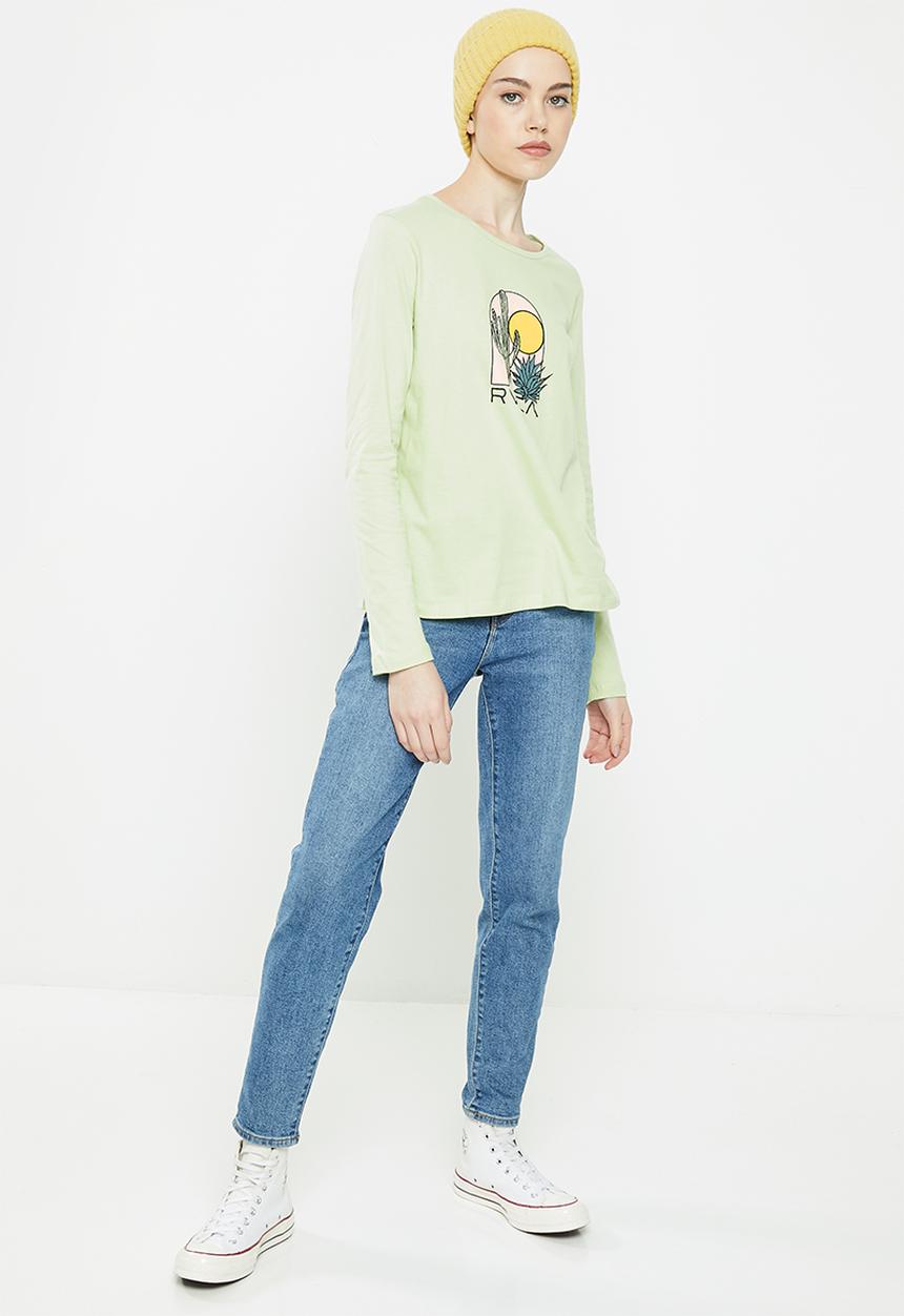 RVCA - Oasis long sleeve tee -  light green