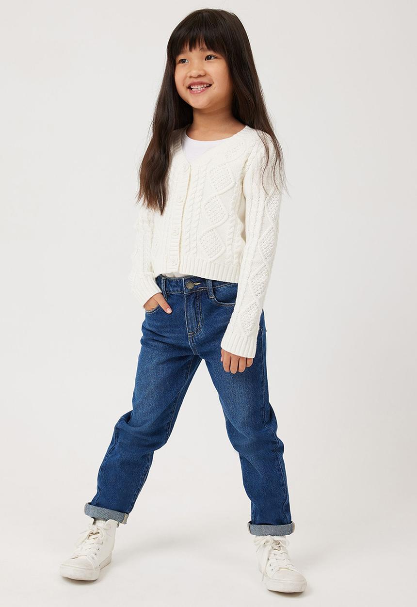 Cotton On - India mom jean - midnight blue wash