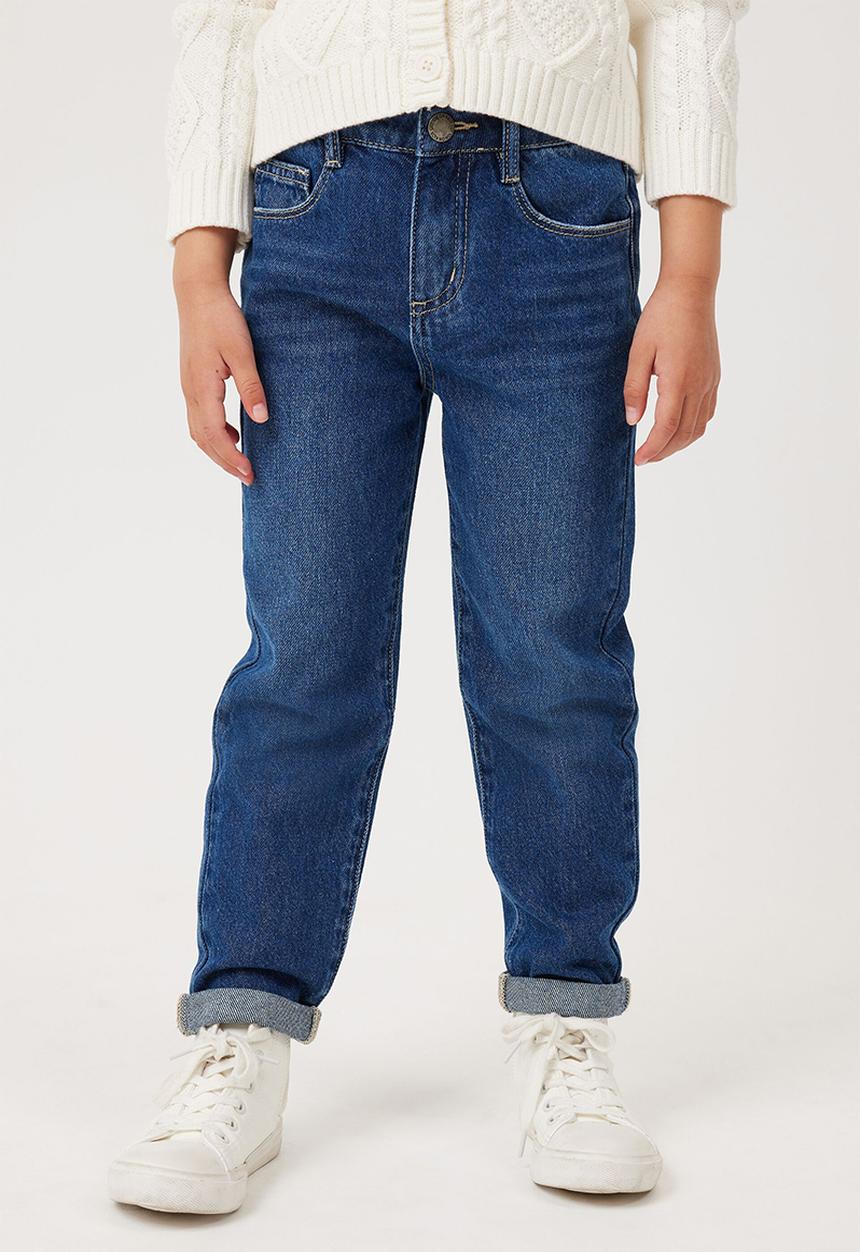 Cotton On - India mom jean - midnight blue wash