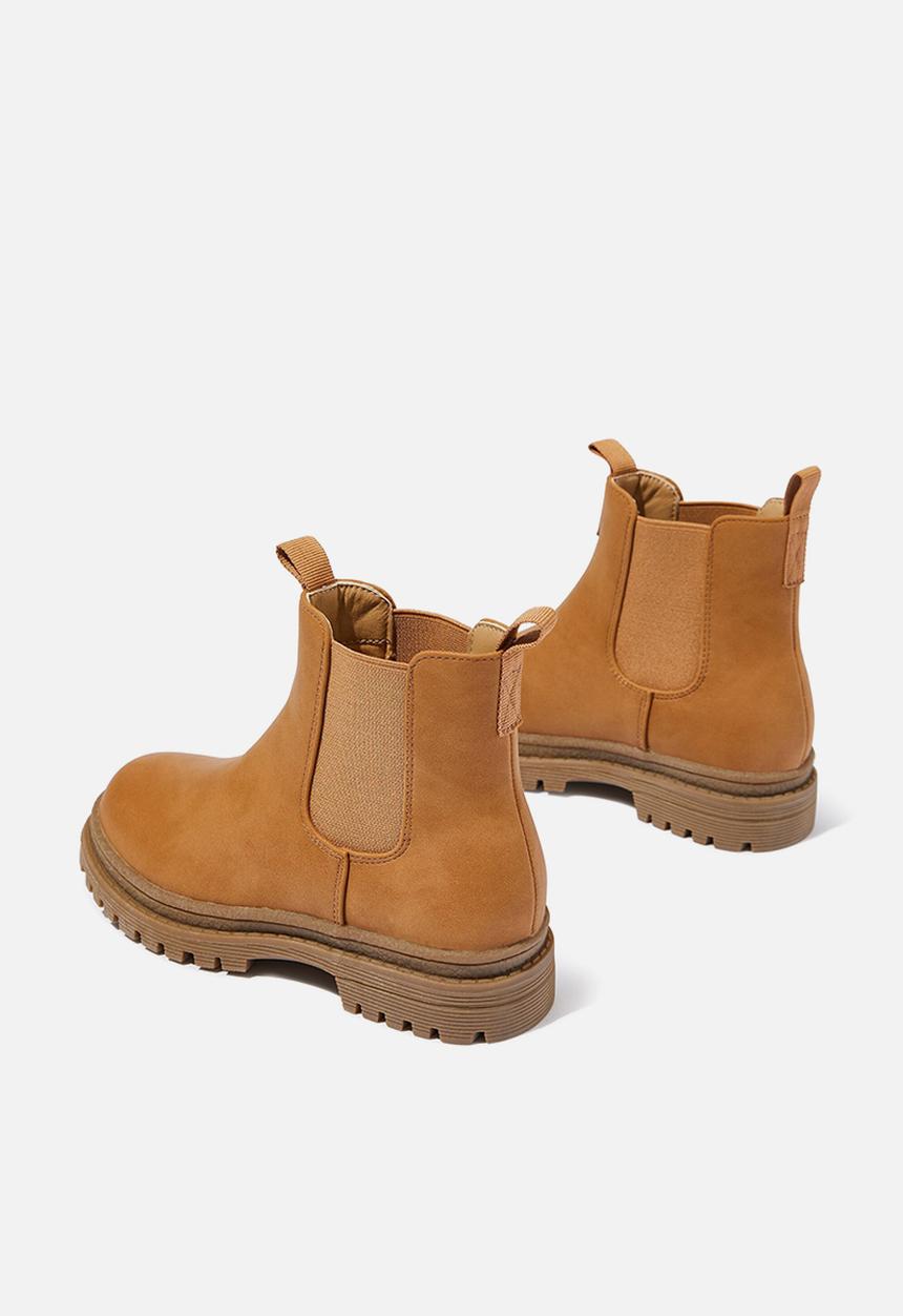 Cotton On - Pull on gusset boot - tan