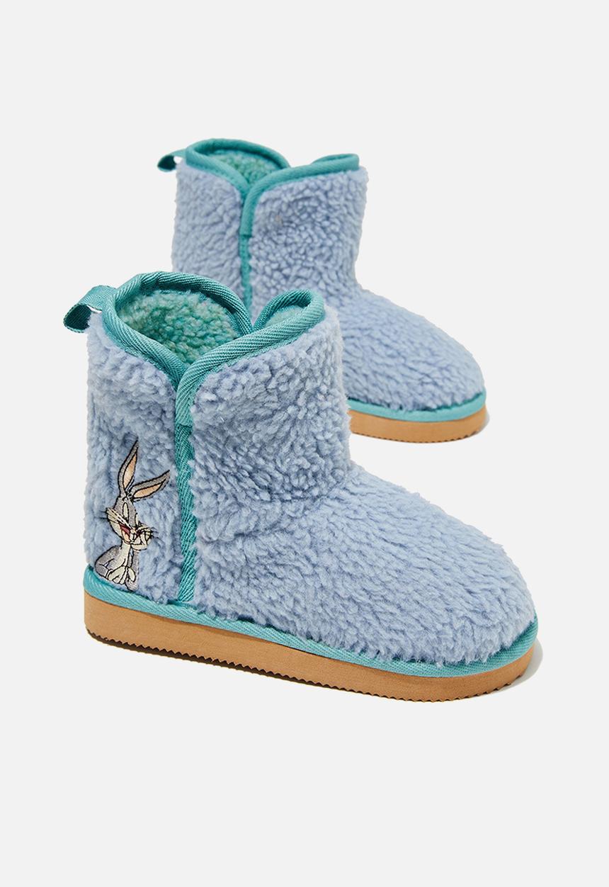 Cotton On - Licensed stevie slipper boot - lcn wb bugs bunny/dusty blue