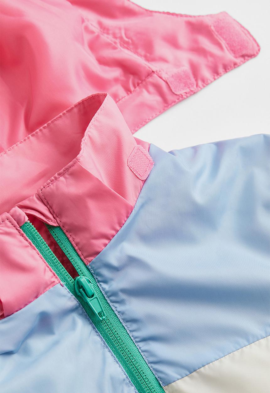 H&M - Block-coloured windbreaker - light beige/block-coloured