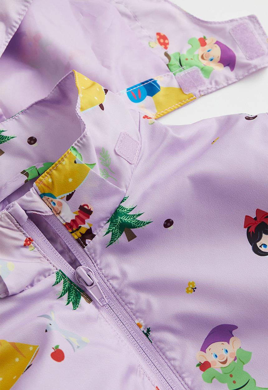 H&M - Patterned windbreaker - light purple/snow white