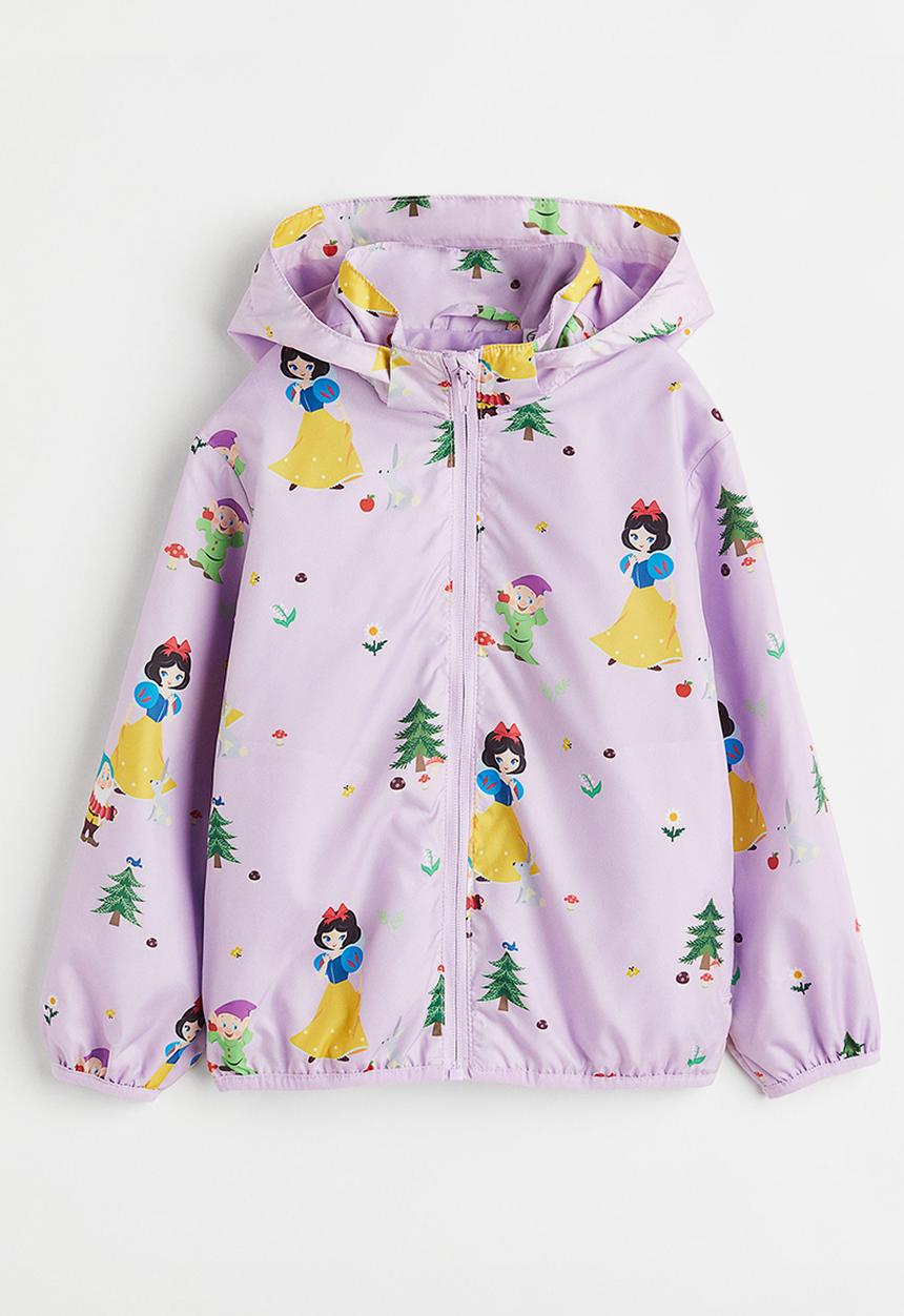 H&M - Patterned windbreaker - light purple/snow white