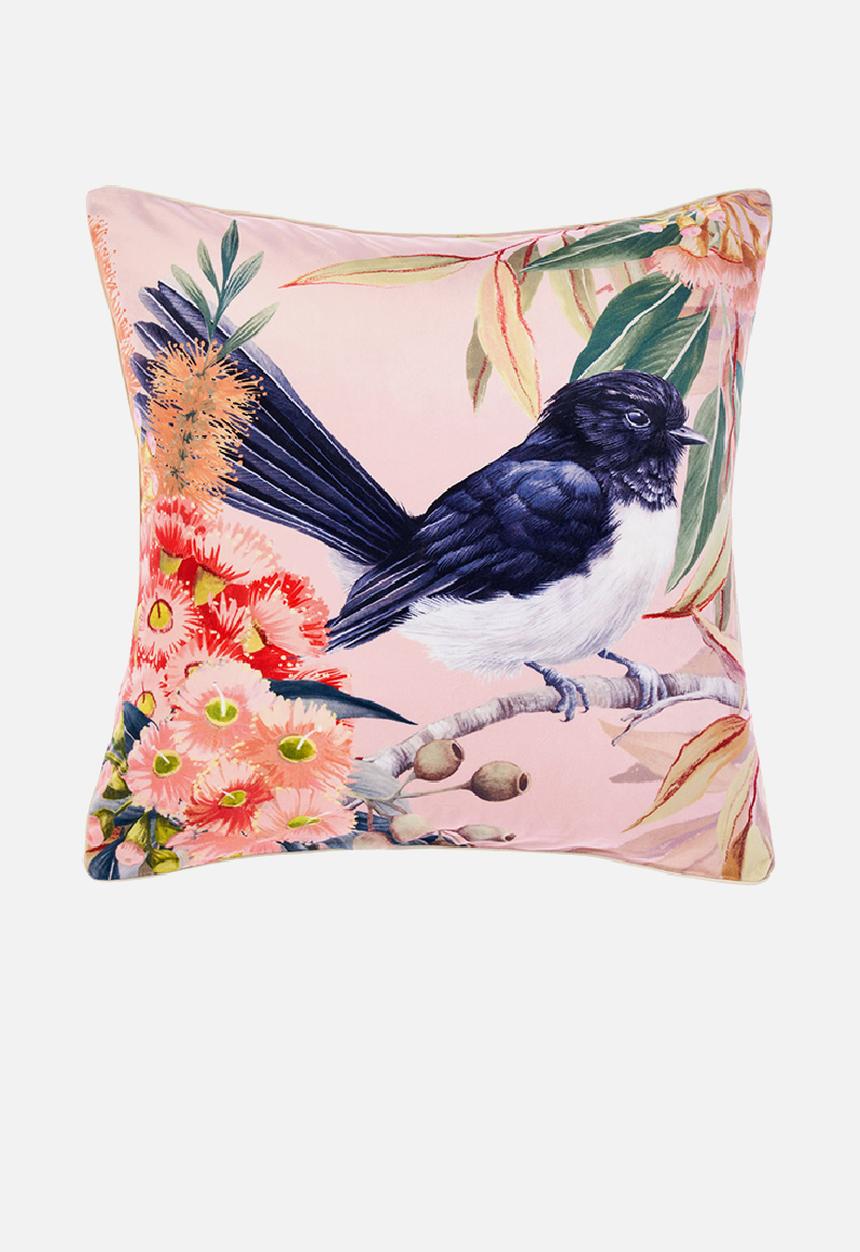 Linen House - Willie Wagtail Cushion Cover - Ballet