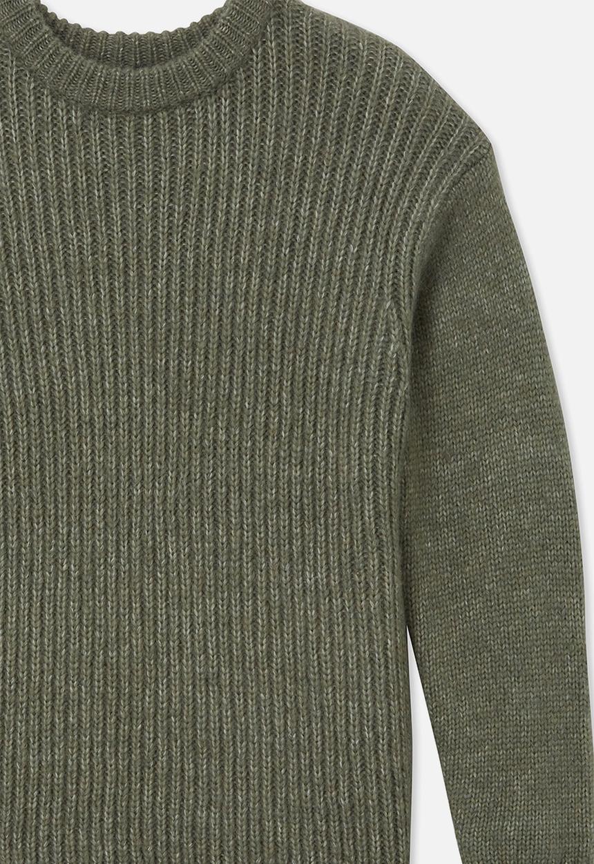 Cotton On - Blakely knit crew - swag green marle