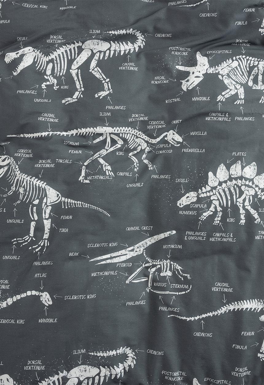 Linen House - Dino Dig Duvet Cover Set - grey
