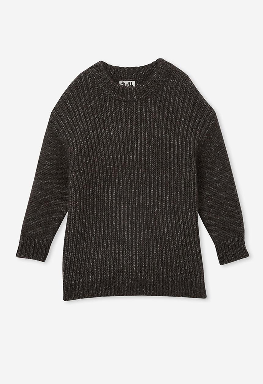 Cotton On - Blake Knit Crew - Phantom Marle
