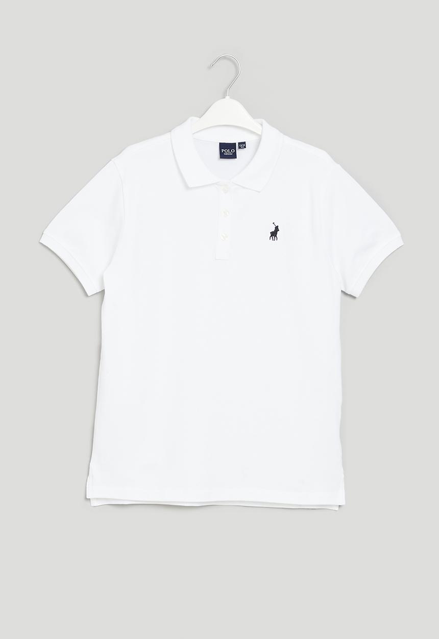 POLO - Girls nina short sleeve golfer - white