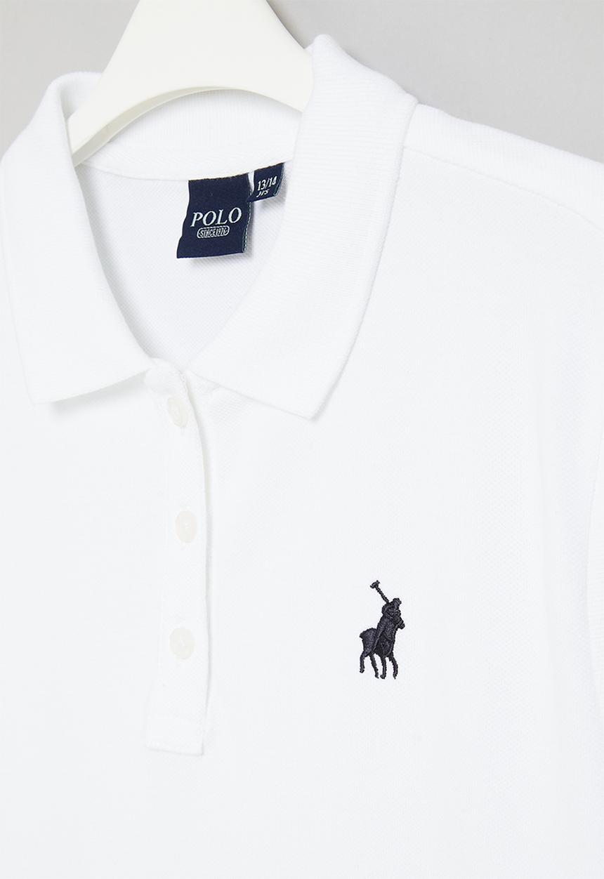 POLO - Girls nina short sleeve golfer - white