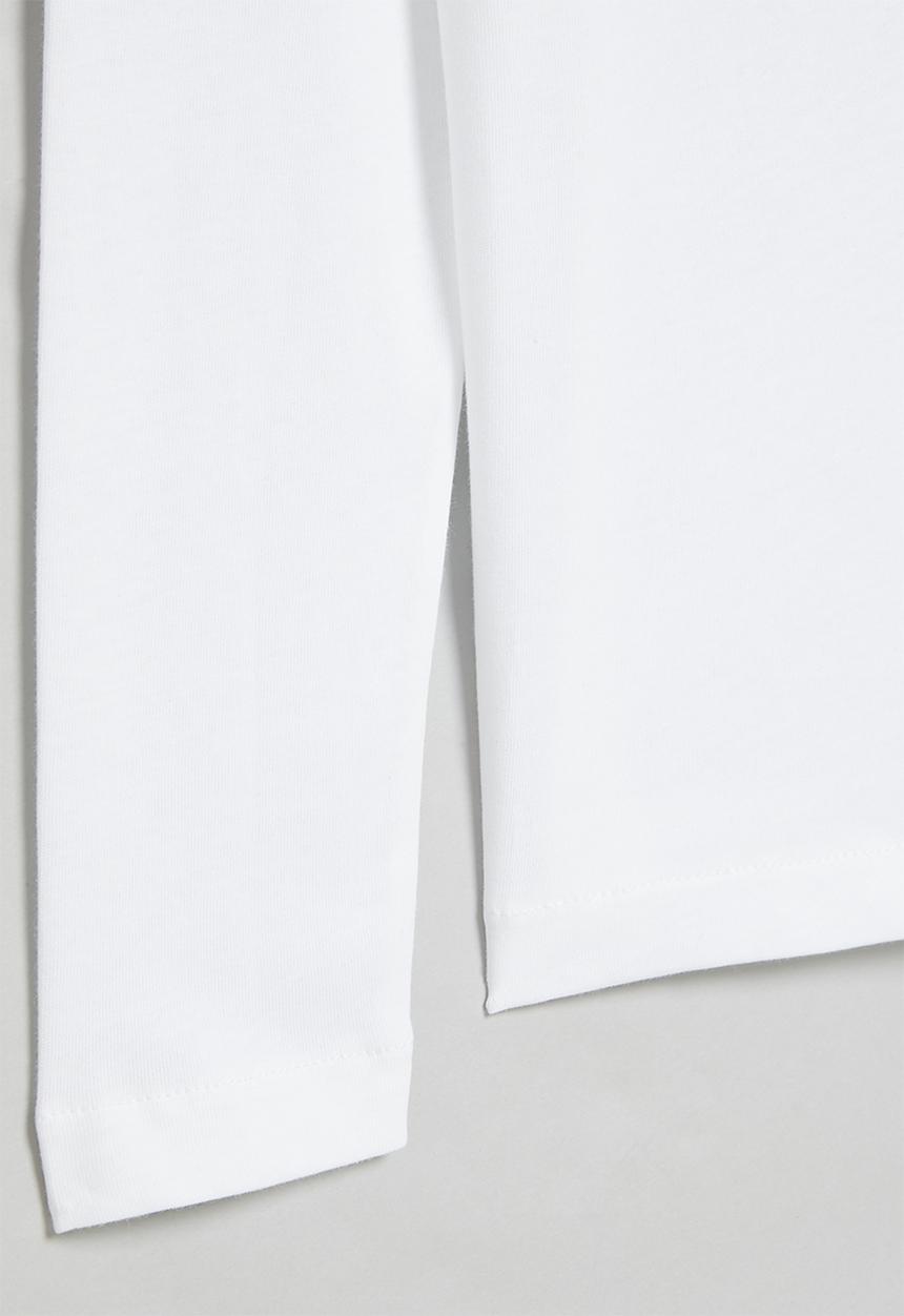 POLO - Boys ashton long sleeve tee - white