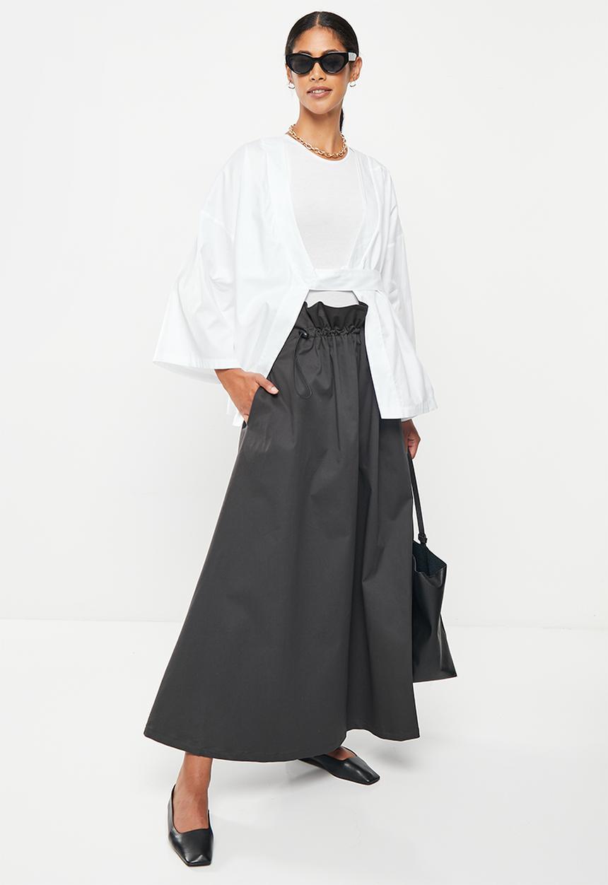 AMANDA LAIRD CHERRY - Aspen skirt - charcoal