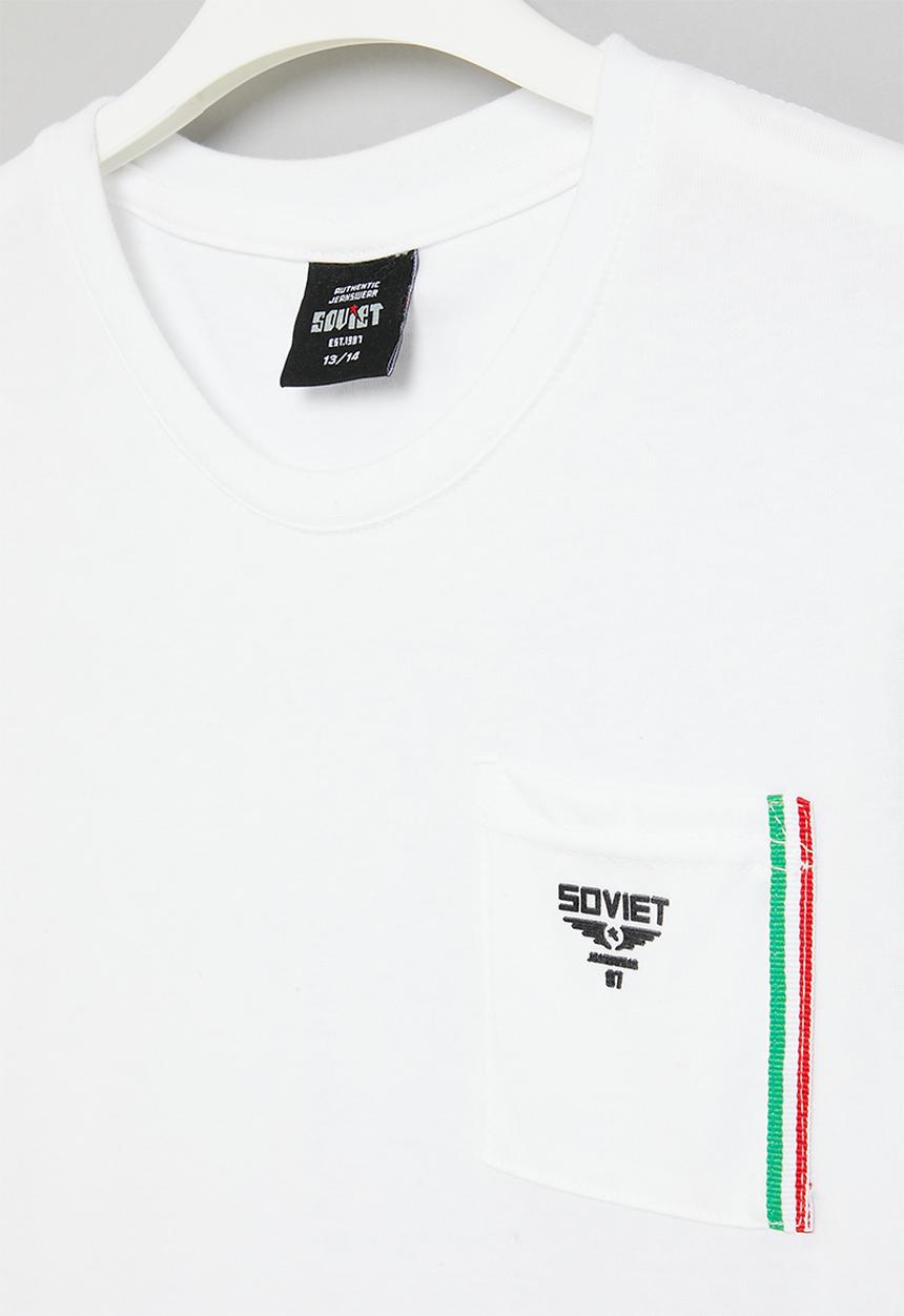 SOVIET - Boys short sleeve fashion tee - white