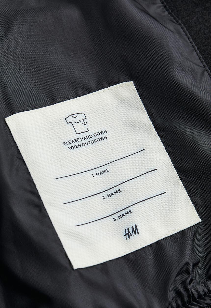 H&M - Appliquéd baseball jacket - black/new york