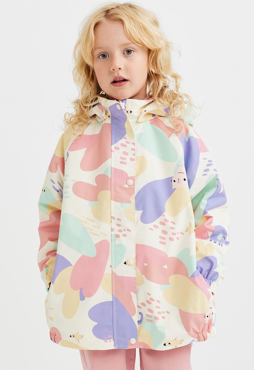 H&M - Water-repellent 3-in-1 jacket set - white/patterned