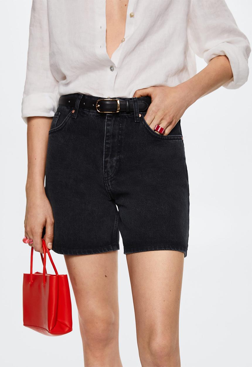 MANGO - Shorts zaida - open grey