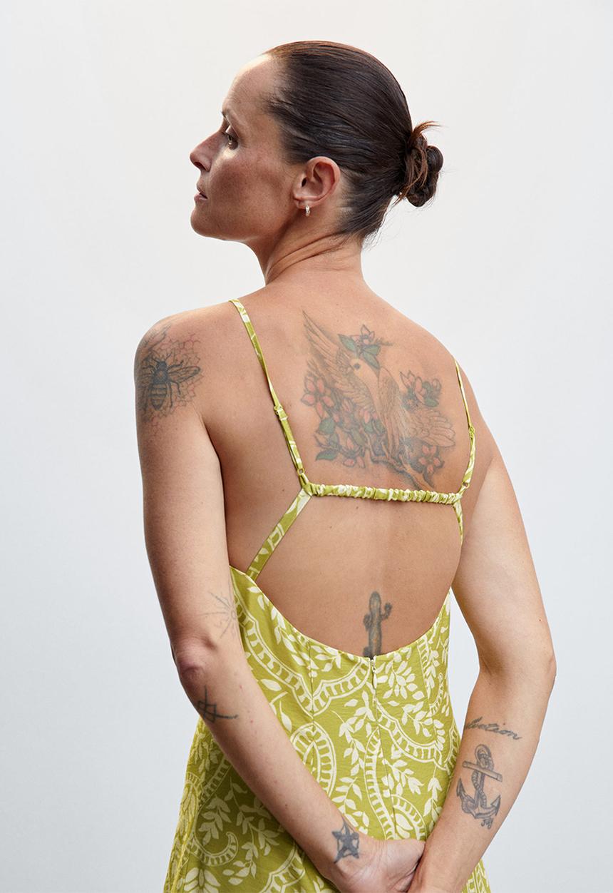 MANGO - Dress honey-h - light pastel green