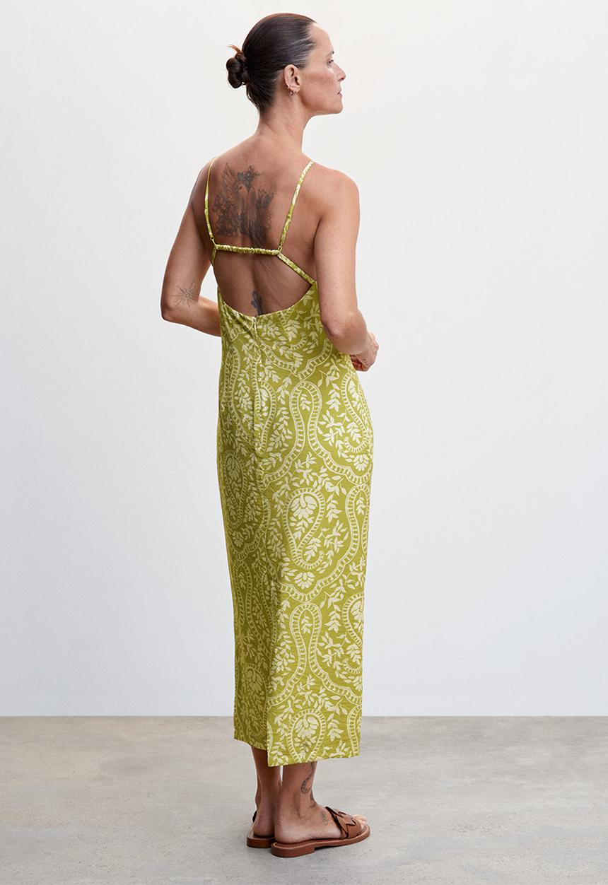 MANGO - Dress honey-h - light pastel green