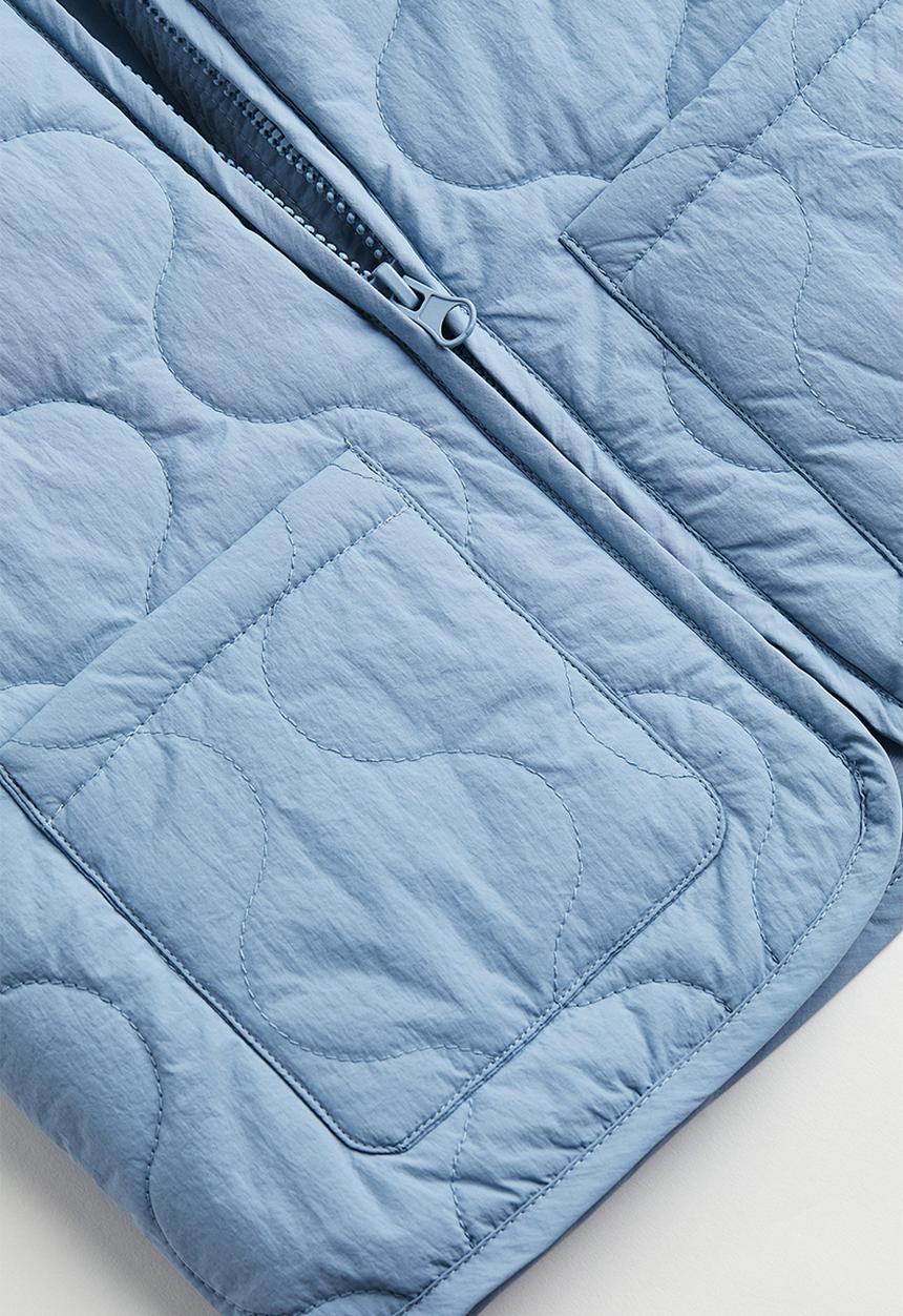 H&M - Quilted gilet - blue