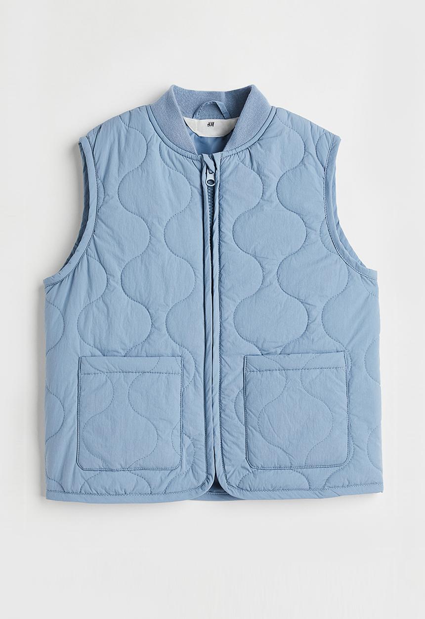 H&M - Quilted gilet - blue
