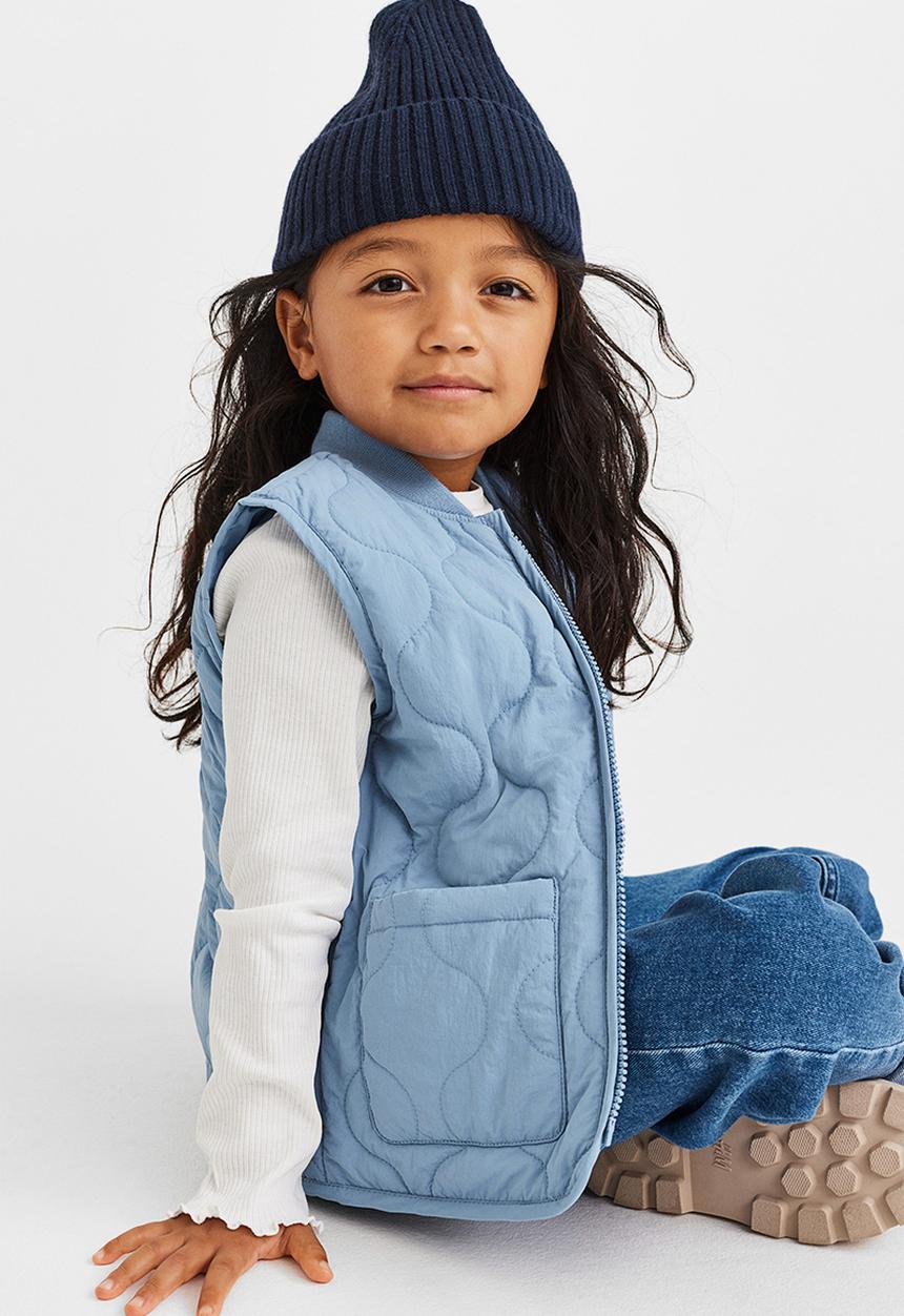 H&M - Quilted gilet - blue