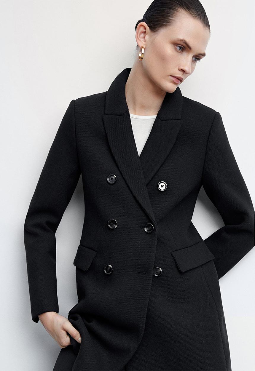 MANGO - Coat dali - black
