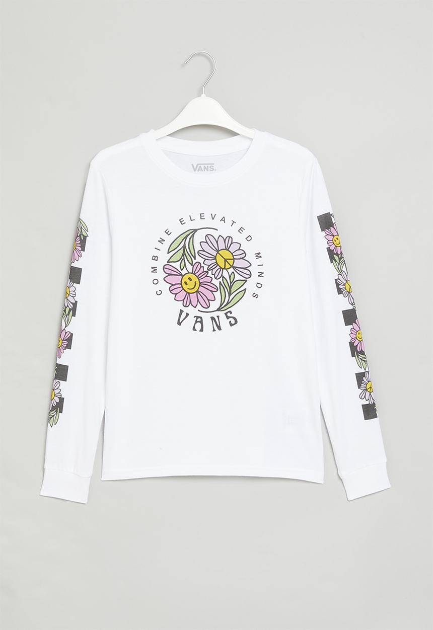 Vans - Elevated floral ls bff - white
