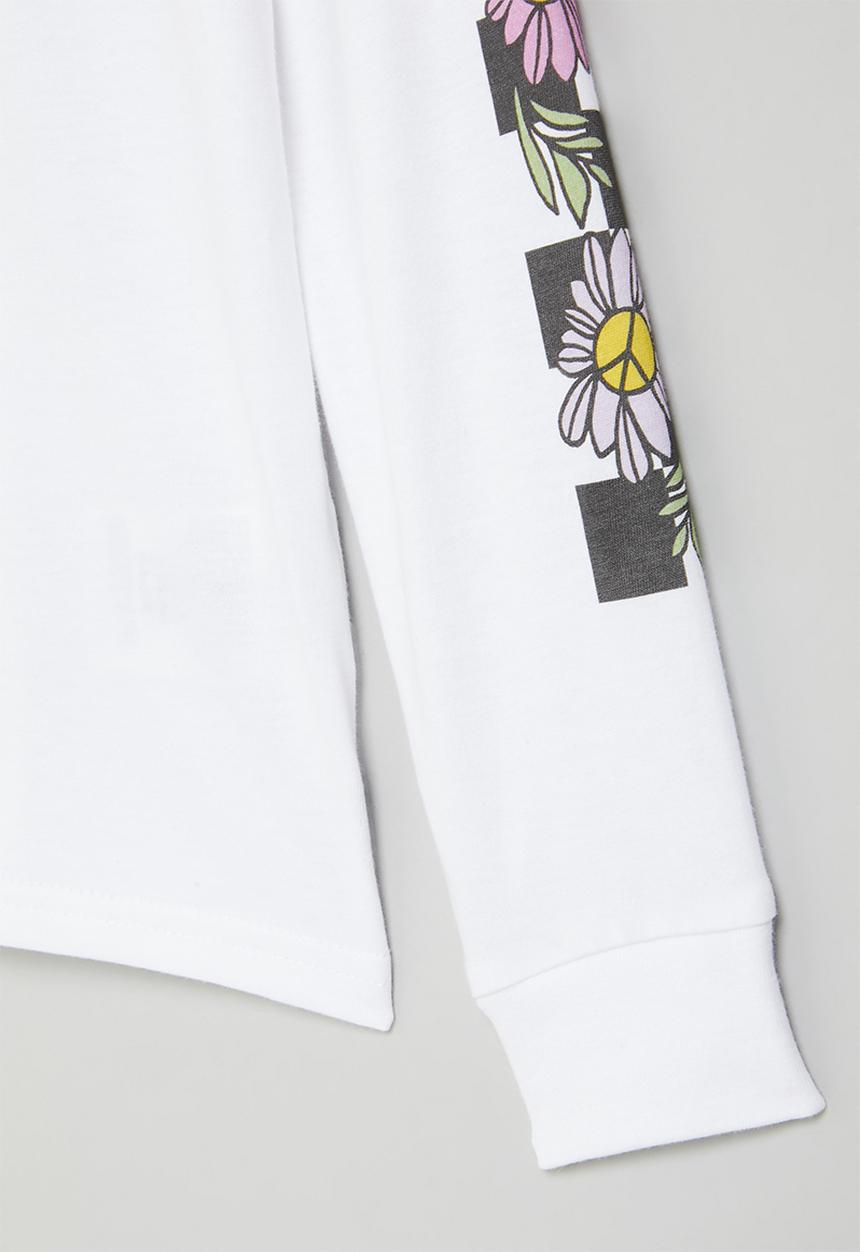 Vans - Elevated floral ls bff - white