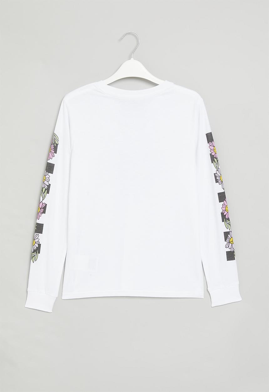 Vans - Elevated floral ls bff - white