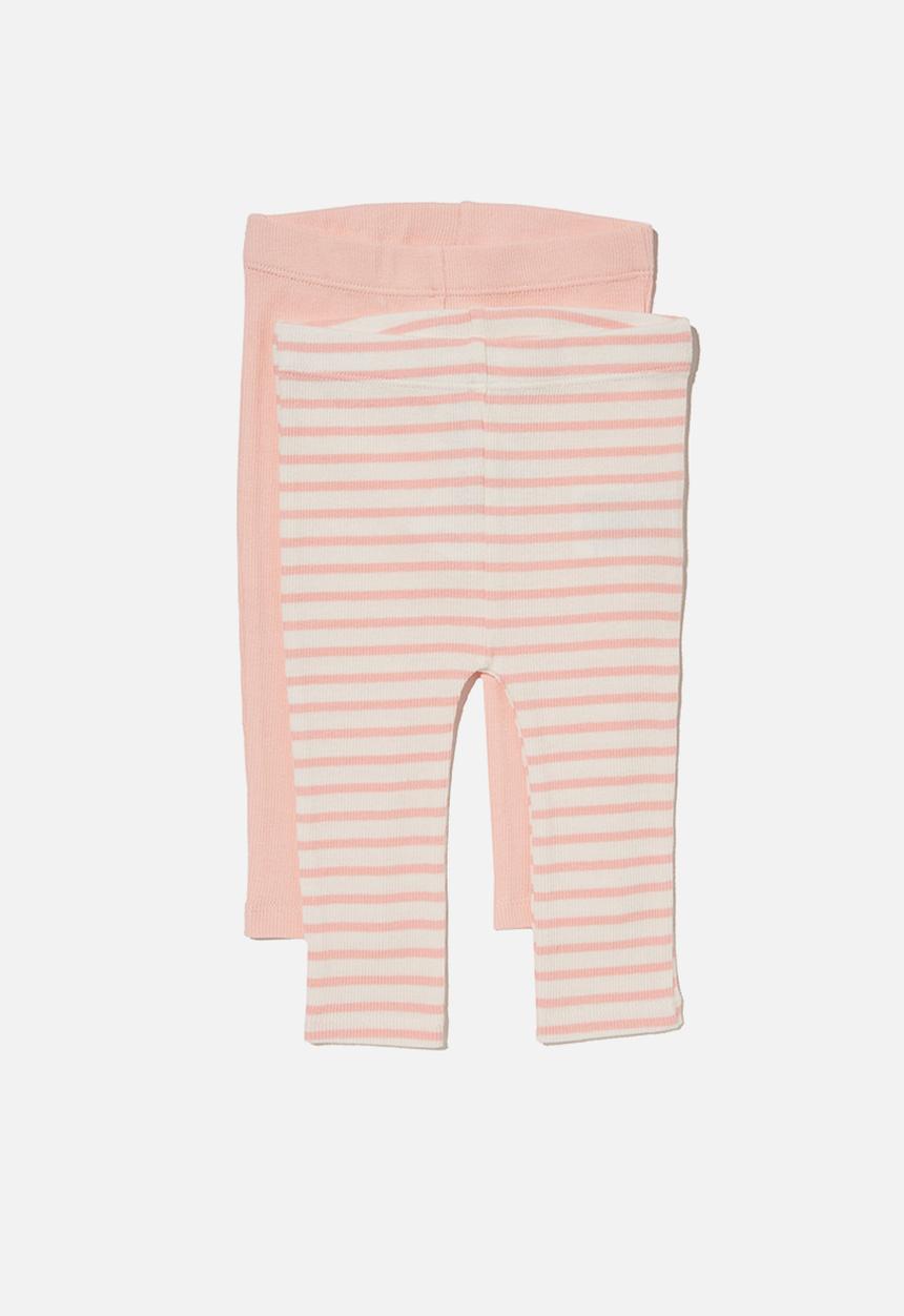 Cotton On - 2 Pack Essentials Skinny Legging - Pinky