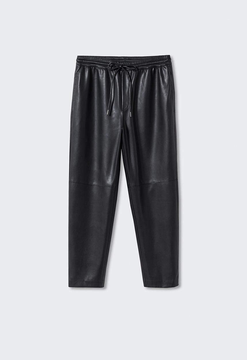 MANGO - Plus trouser apple - black