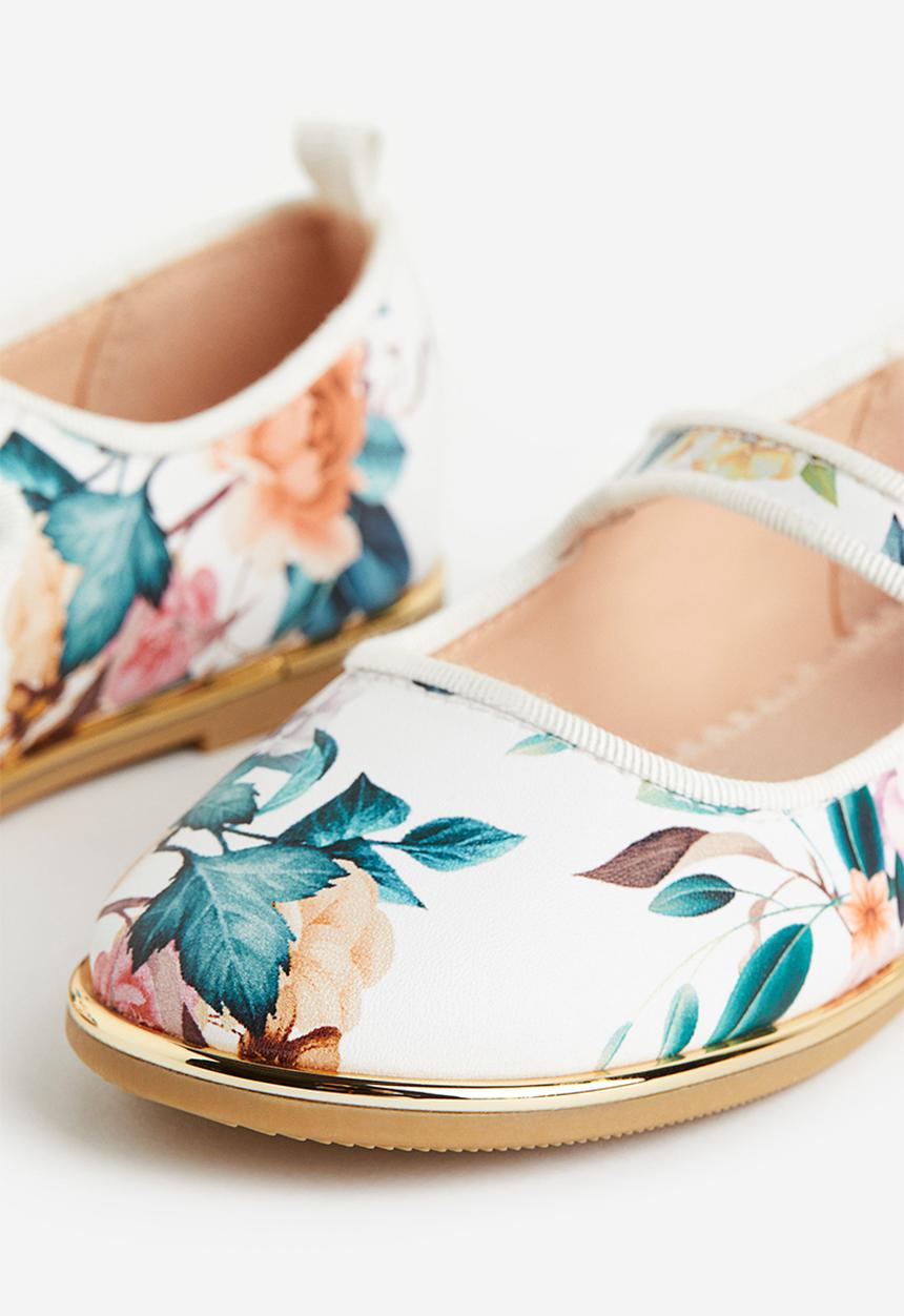 H&M - Ballet pumps - white/floral
