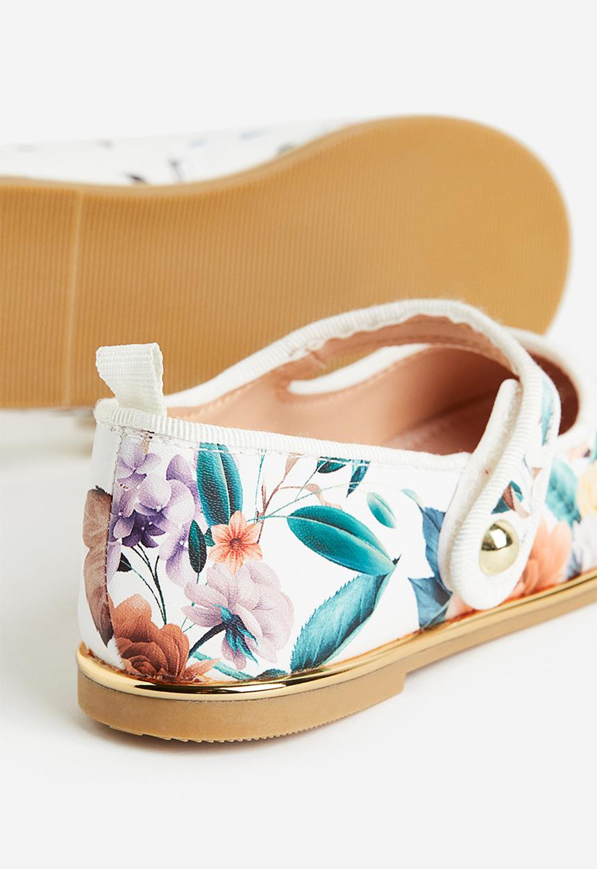 H&M - Ballet pumps - white/floral