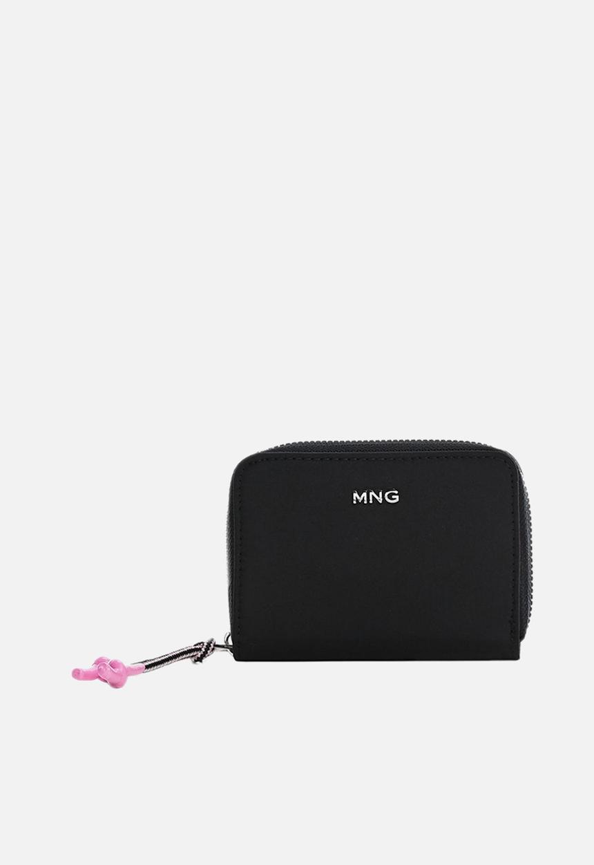 MANGO - Padded logo wallet - black