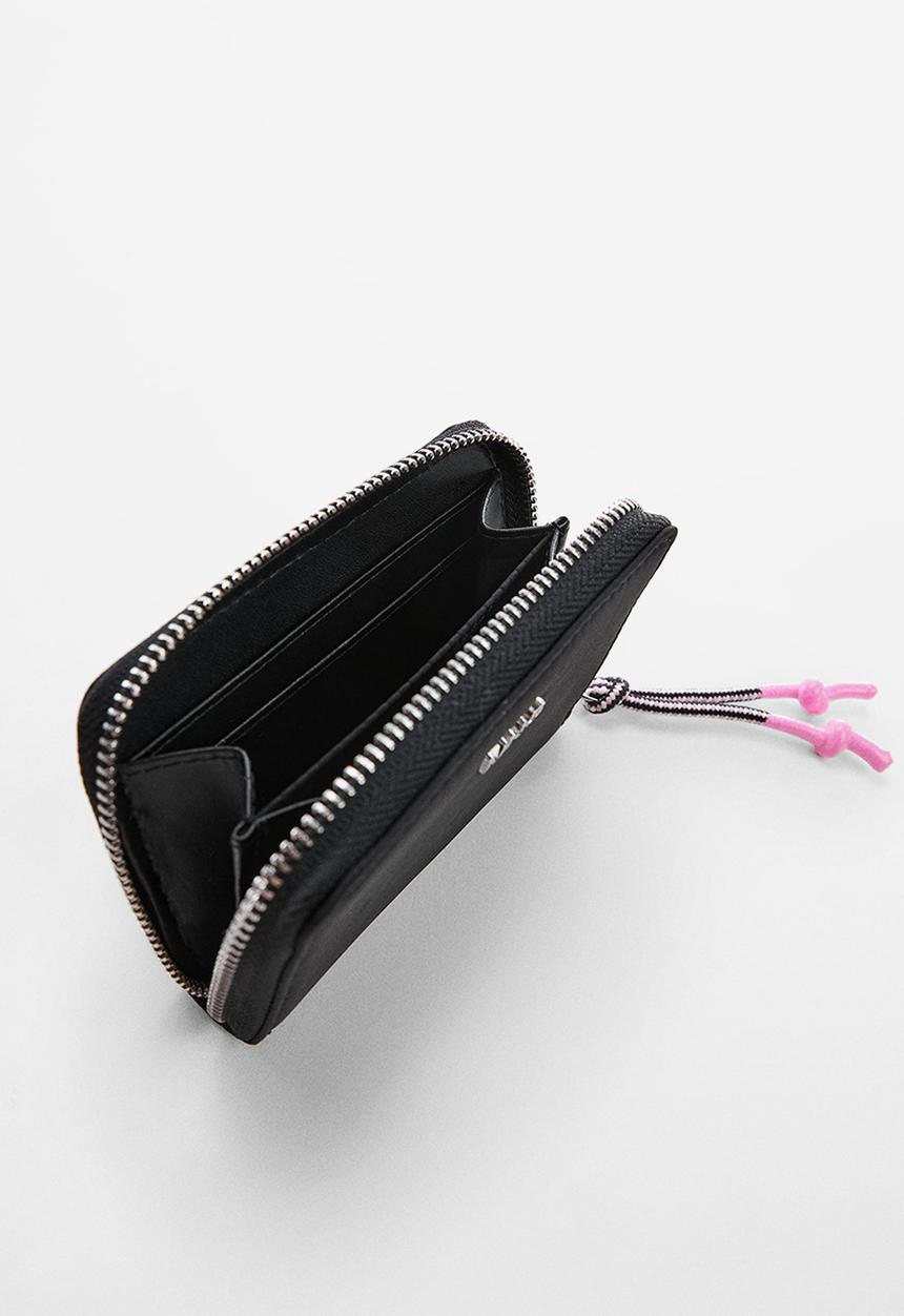 MANGO - Padded logo wallet - black