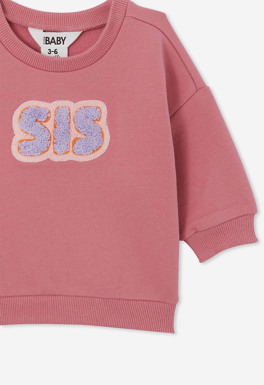 Cotton On - Slma drop shoulder sweater - very berry/sis