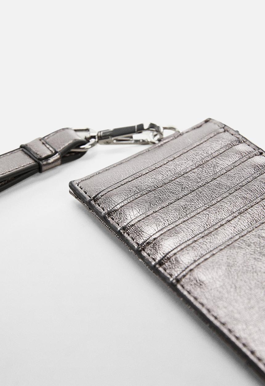 MANGO - Card holder juanita - silver