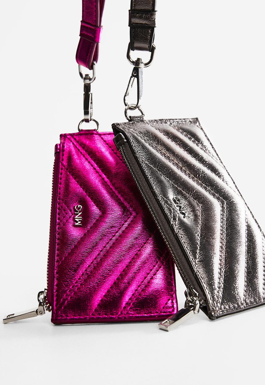 MANGO - Card holder juanita - silver