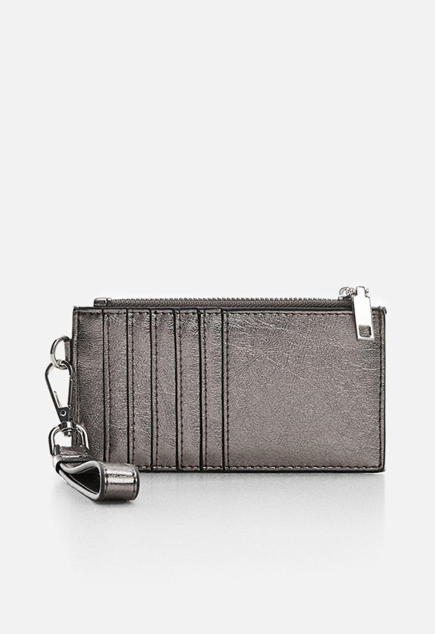 MANGO - Card holder juanita - silver